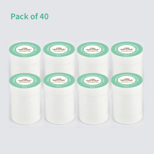 Casabella Reusable & Disposable Compressed Bath Towels 55 x 27 inch – Large Cotton Towels for Travel, Camping, Beach, Hiking, Swimming, AirBNB – Portable Towel Tablets, 5 Pack / 10 Pack