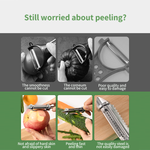 5-in-1 Multifunctional Kitchen Peeler – Veggie Peelers for Kitchen,Potato kitchen Pear Tomato Cucumber Graters,2Pcs 1Pcs Peelers and Slicers, Peels, Juliennes, Scrapes Fish Scales, & More – Bottle Opener Included Utensils Peeling