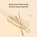 Casabella 4-in-1 Multi-Purpose Bendable SiliconeCleaning Brush, wine-glass Bendy Brush, Tumblerbottles Brush, Baby bottles Brush, Coffee mugsBrush,and more-Non-toxic, odorless, and heat-resistant,Extended Handle Version