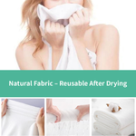 Casabella Reusable & Disposable Compressed Bath Towels 55 x 27 inch – Large Cotton Towels for Travel, Camping, Beach, Hiking, Swimming, AirBNB – Portable Towel Tablets, 5 Pack / 10 Pack