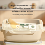 Casabella 4-in-1 Multi-Purpose Bendable SiliconeCleaning Brush, wine-glass Bendy Brush, Tumblerbottles Brush, Baby bottles Brush, Coffee mugsBrush,and more-Non-toxic, odorless, and heat-resistant,Extended Handle Version