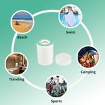 Casabella Reusable & Disposable Compressed Bath Towels 55 x 27 inch – Large Cotton Towels for Travel, Camping, Beach, Hiking, Swimming, AirBNB – Portable Towel Tablets, 5 Pack / 10 Pack