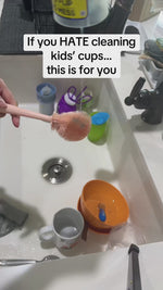 Casabella 4-in-1 Multi-Purpose Bendable SiliconeCleaning Brush, wine-glass Bendy Brush, Tumblerbottles Brush, Baby bottles Brush, Coffee mugsBrush,and more-Non-toxic, odorless, and heat-resistant,Extended Handle Version