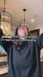 CasaBella 24 Gallon Extra Large Heavy Duty Foldable Moving Bags With Carrying Handles, Zippers and Tag Pocket, Outdoor Camping, water proof Organiser